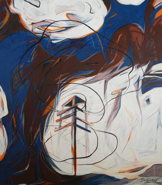 ART-004-SEÇİL BÜYÜKKAN, Enerji, 2010, Tuval üzerine akrilik, 180x150cm